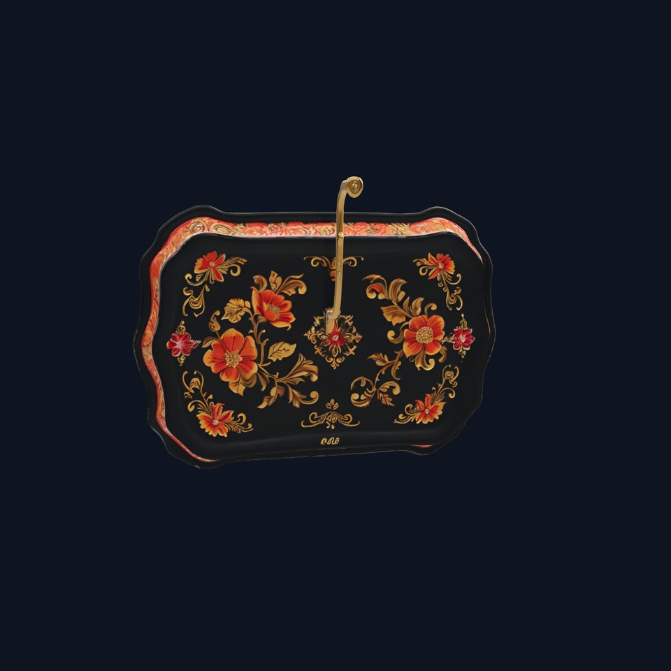 Floral Ornate Tray Model Pack